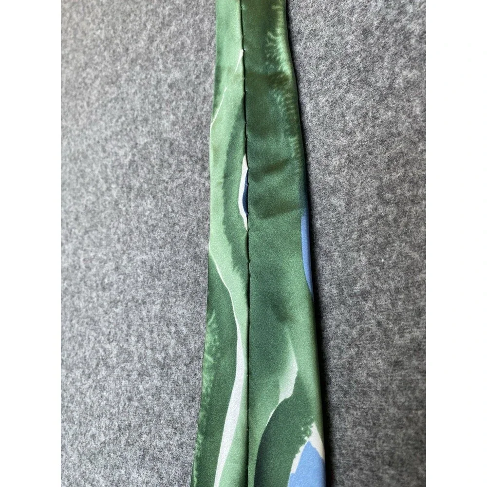 J. Garcia Green Gold Necktie Watercolor Courtyard Performance Artist Proof No. 9